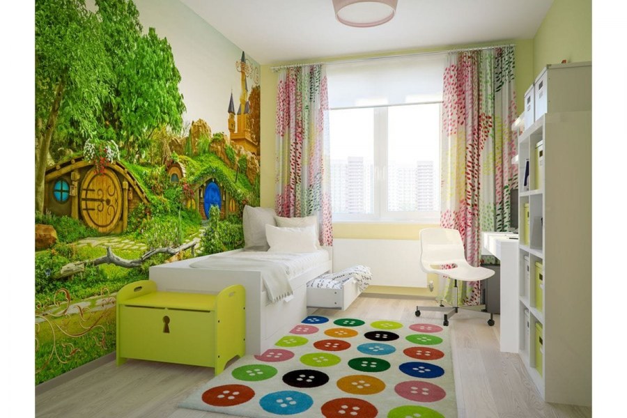 Проект детской комнаты для первоклашки