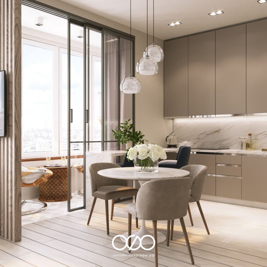 Светлая квартира в современном стиле