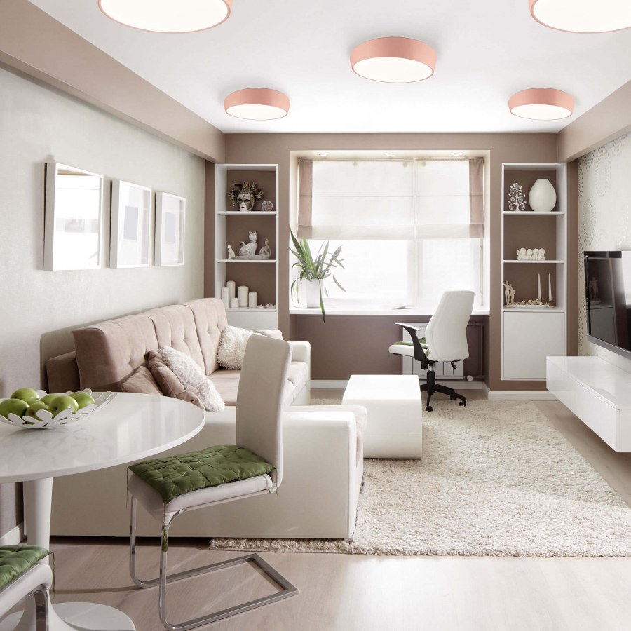 Современная светлая гостиная