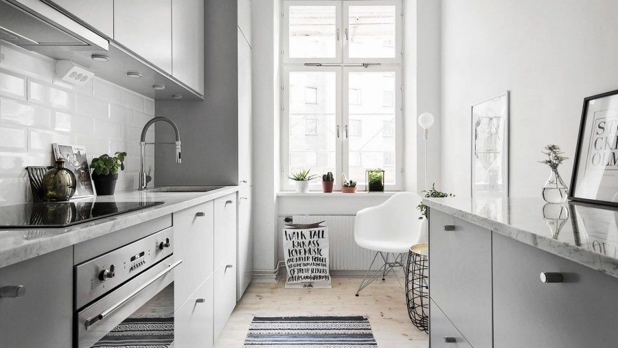 Кухня икеа в скандинавском стиле 10 кв м