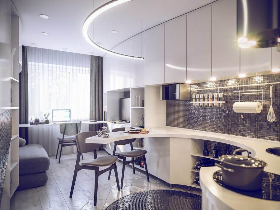 Нестандартные кухни в квартире