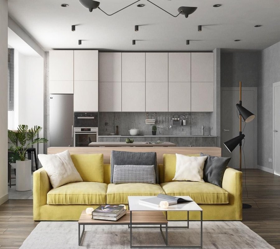 Дизайнерские решения кухни-гостиной