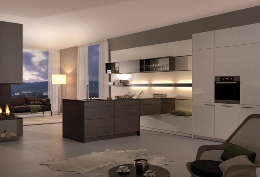 Кухни гостиные в стиле Модерн