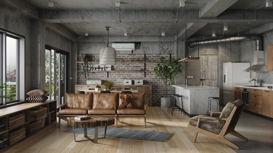 Восточный лофт стиль интерьера