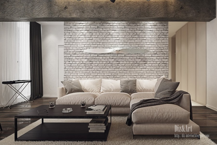 Шторы в стиле брутализм