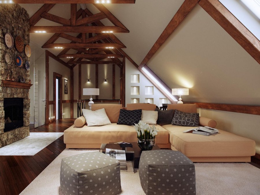 Планировка мансарды