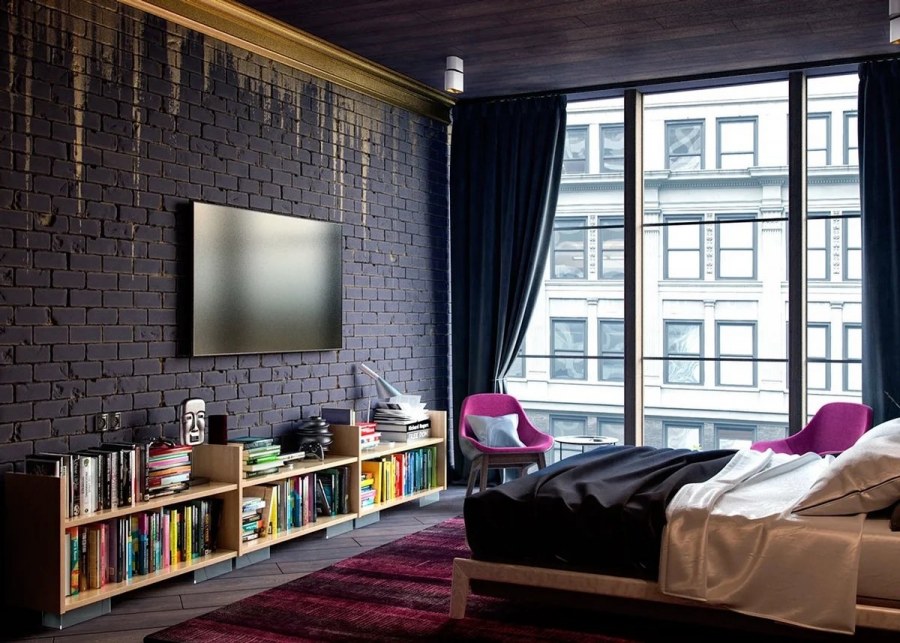 Комната в стиле лофт