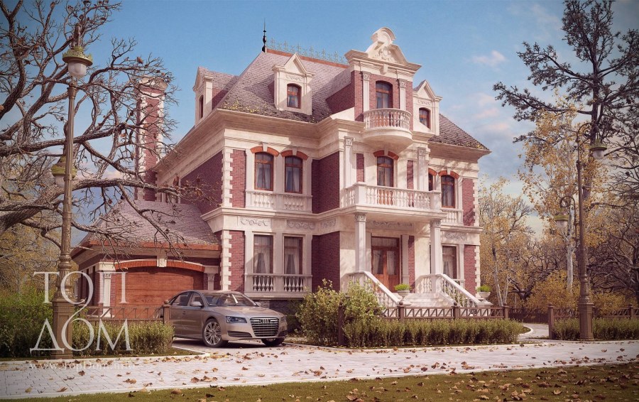 Загородный дом в стиле классицизм