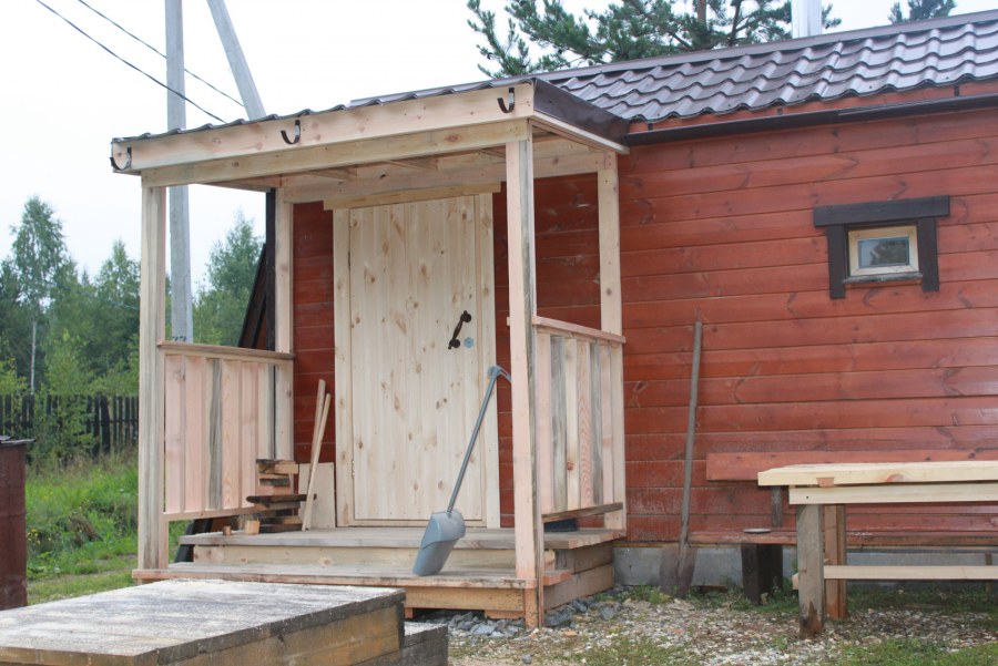 Крыльцо для бани