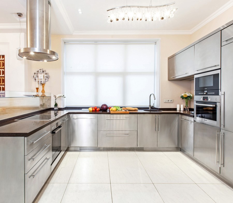 Красивые п-образные кухни