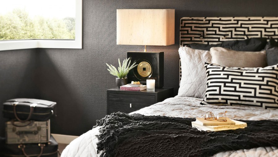 Черно белый интерьер