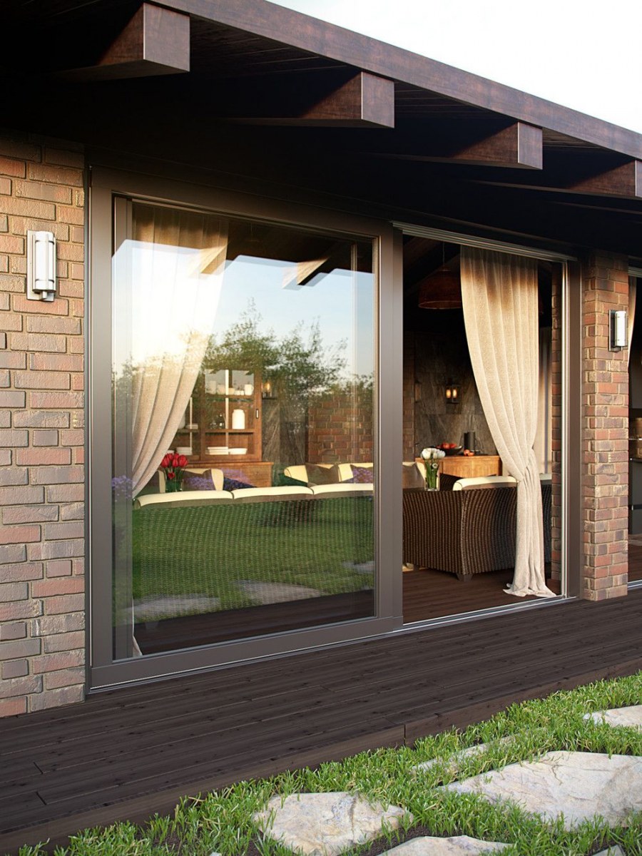 Терраса с панорамными окнами