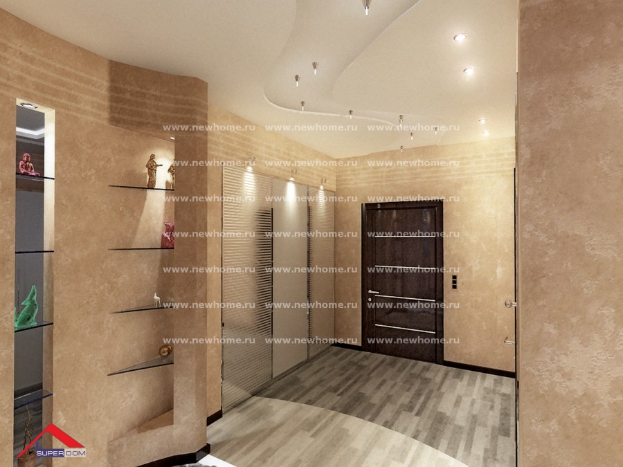 Стены в коридоре варианты отделки покраска