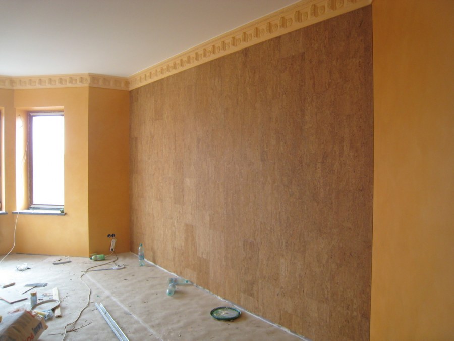 Декоративная штукатурка на пол стены