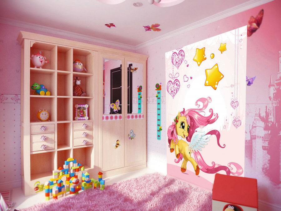 Украшение стен в детской