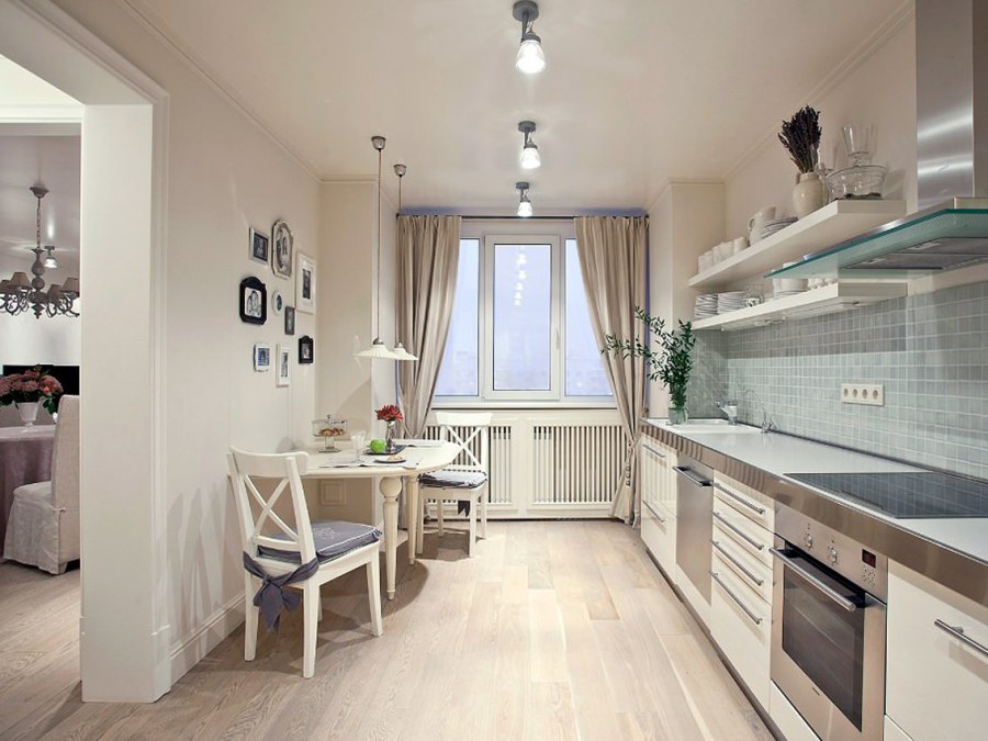 Кухня в светлых тонах