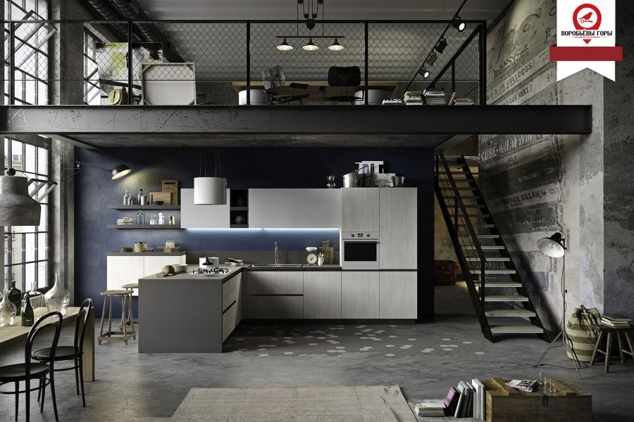 Кухня лофт Индастриал