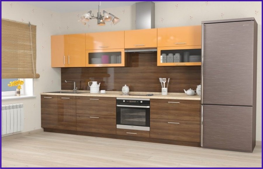 Кухня низ под дерево