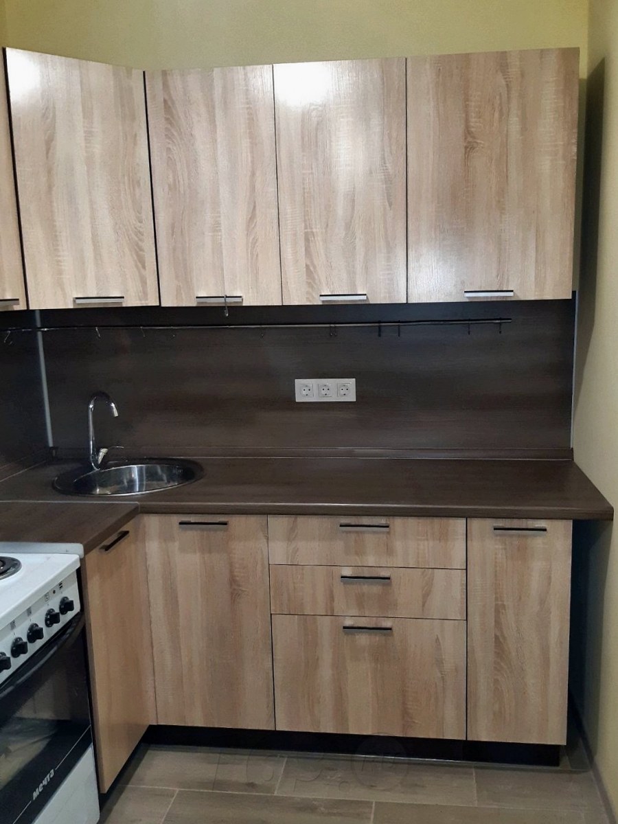 Угловая кухня Браун-04 дуб сонома