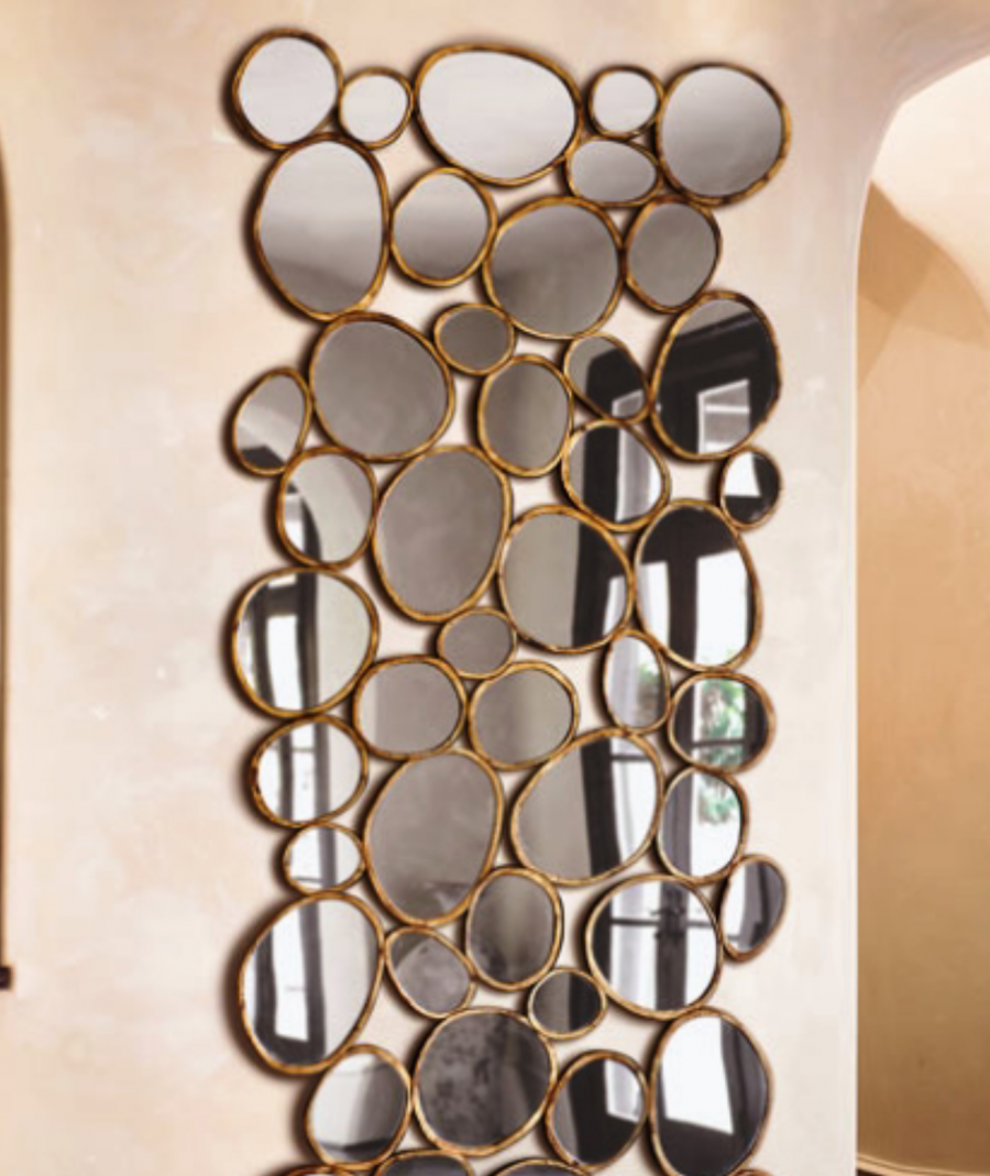 Зеркальное панно круги