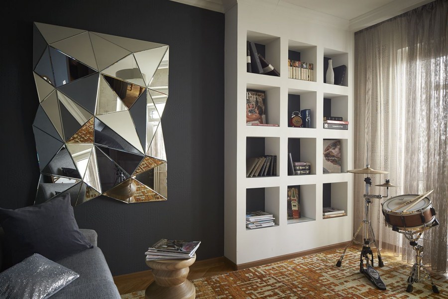 Зеркальная мозаика в интерьере