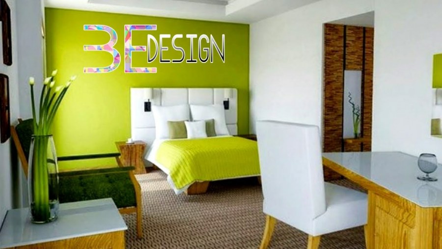 Интерьер с нежно зелеными стенами