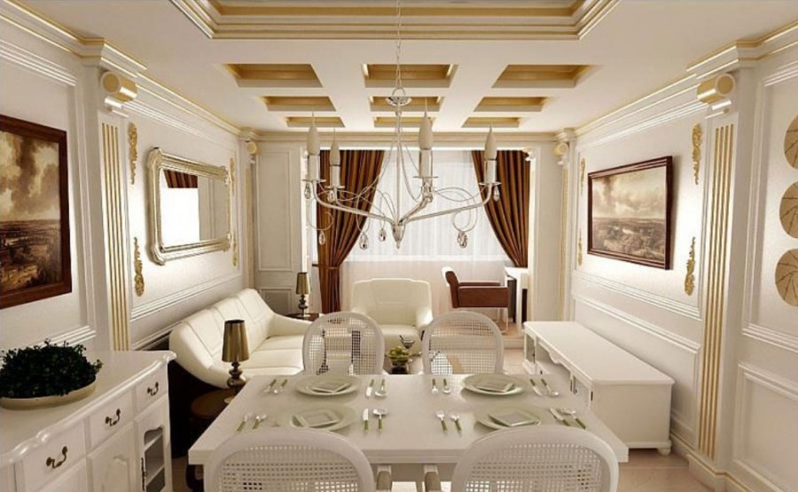 Потолок в неоклассическом стиле