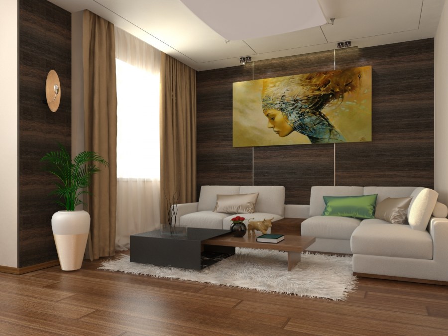 Спальня в бежево кофейных тонах