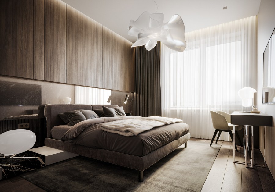 Кофейный цвет в интерьере