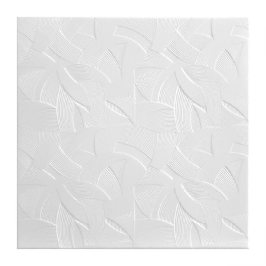 Солид плита потолочная, пенополистирол с2060 0,5х0,5м (2 м2) (уп. 8шт), белая