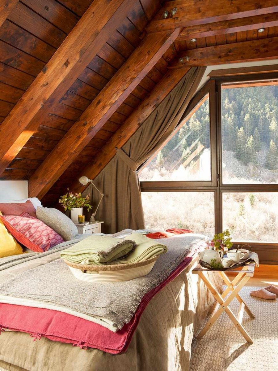 Мансарда Шале интерьер