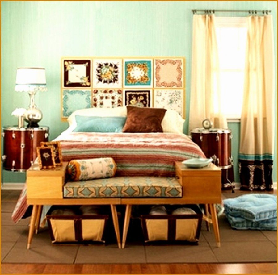 Спальня в стиле ретро