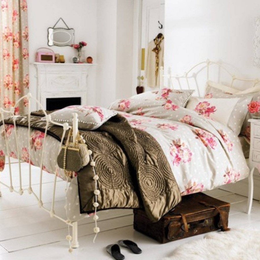 Ретро стиль в интерьере спальни