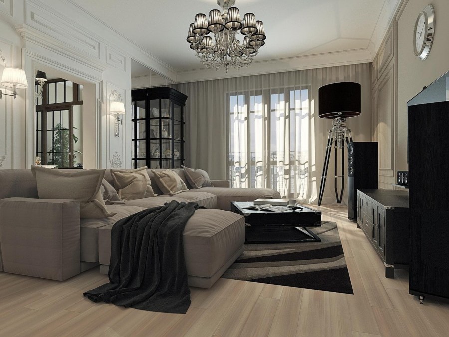 Квартира студия в стиле Неоклассика