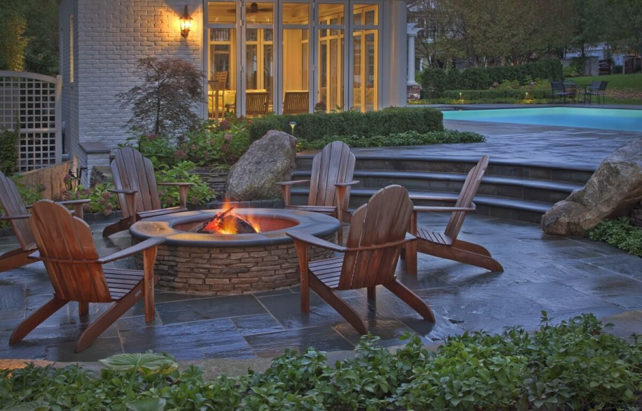 Уличный камин очаг кострище