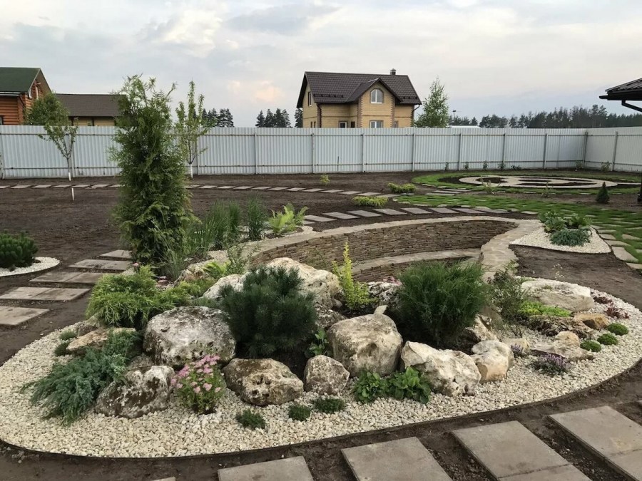 Миксбордеры с хвойниками