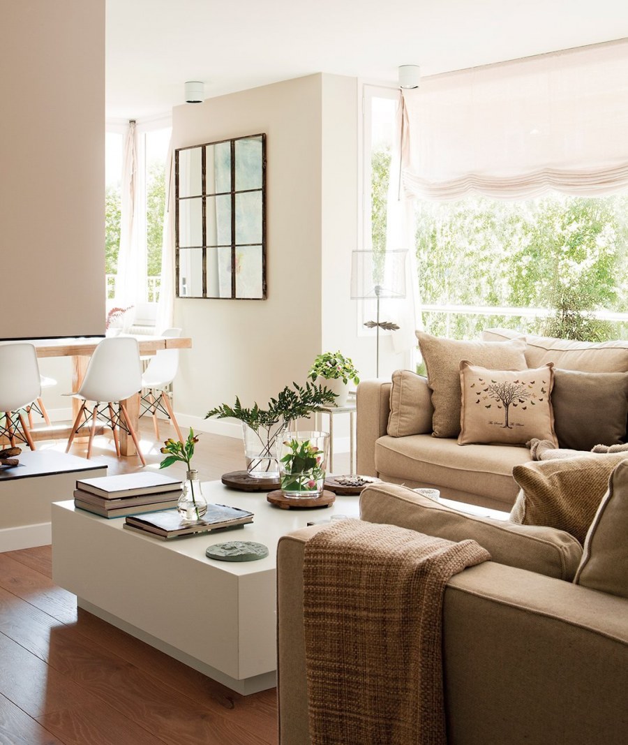 Интерьер просторной гостиной