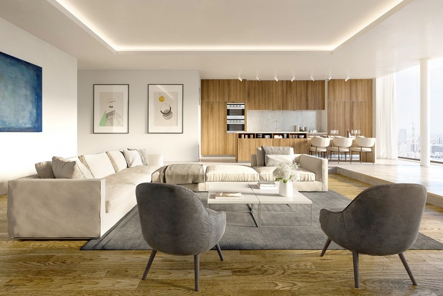 Интерьер в нейтральных тонах