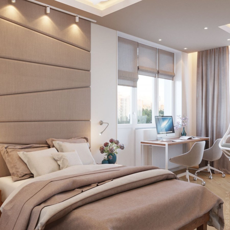 Цветовая гамма спальня кабинет