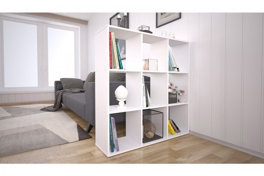 Стеллаж кубический Polini Home Smart (дуб) 9 секций