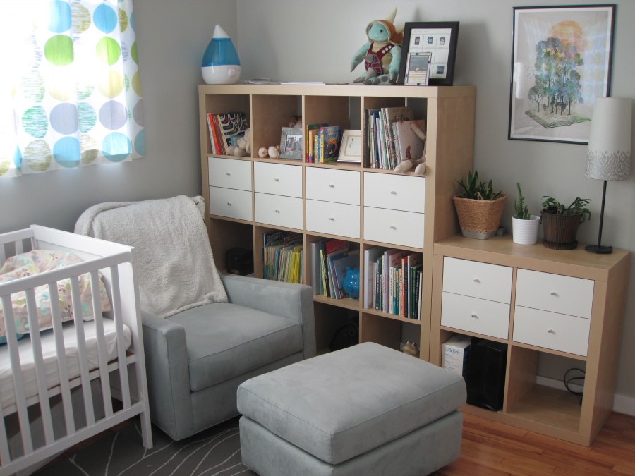 Стеллаж икеа каллакс в интерьере детской