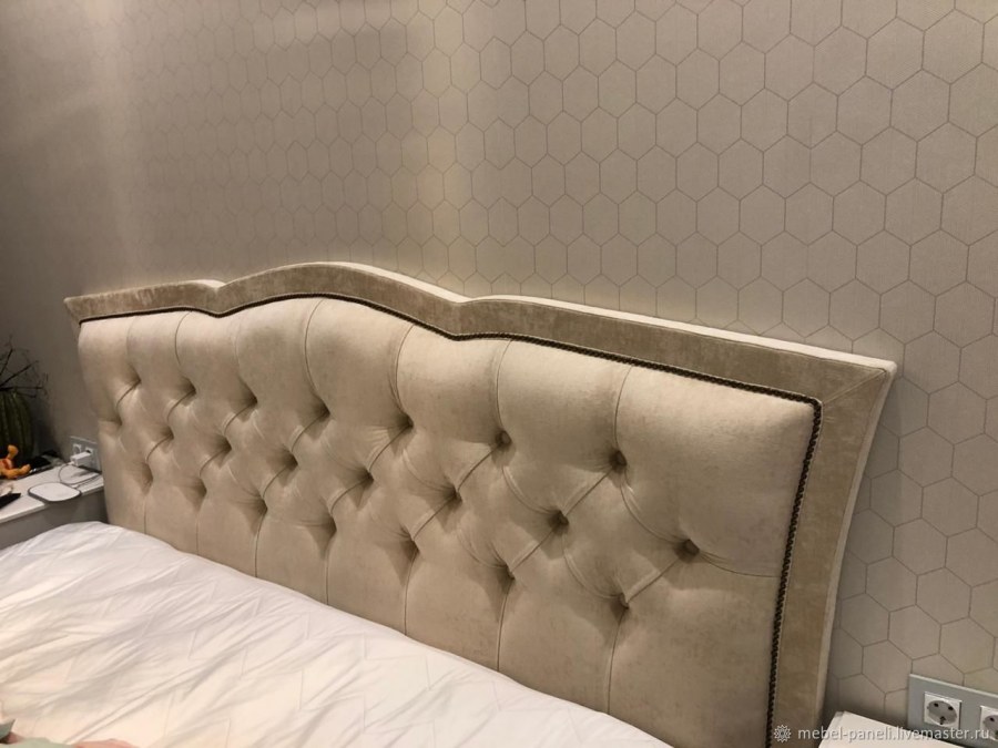 Кровать Элизабет каретная стяжка белая