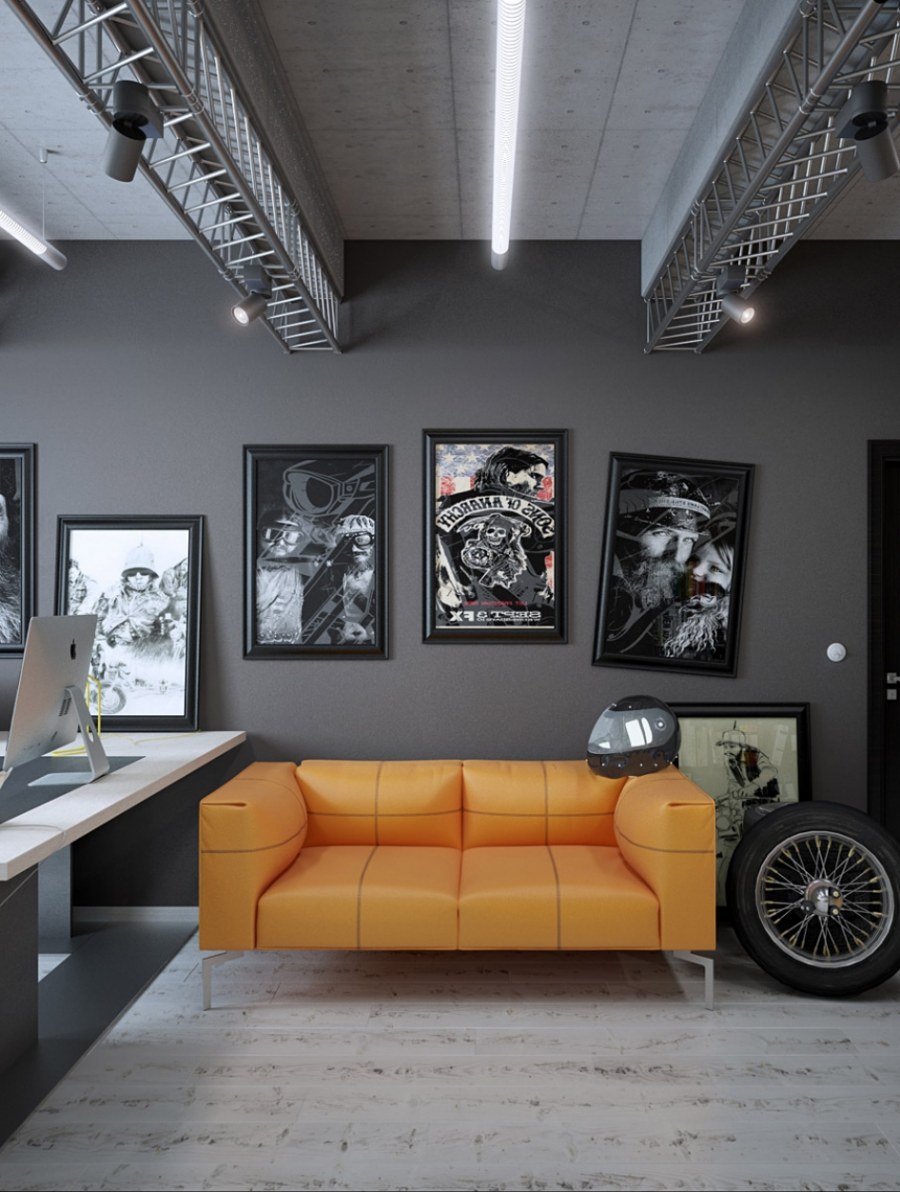 Интерьер гаража