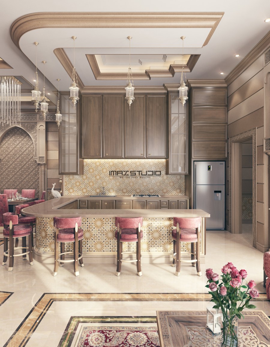 Шикарные кухни столовые