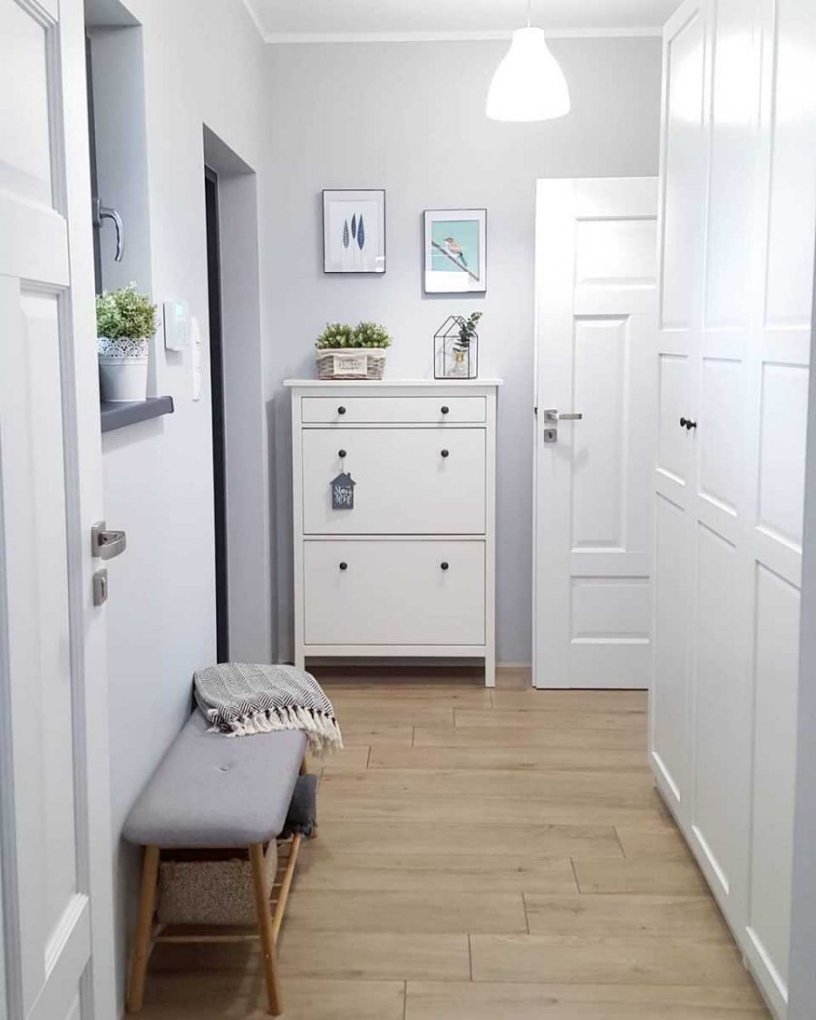 Икеа прихожая ХЕМНЭС белая