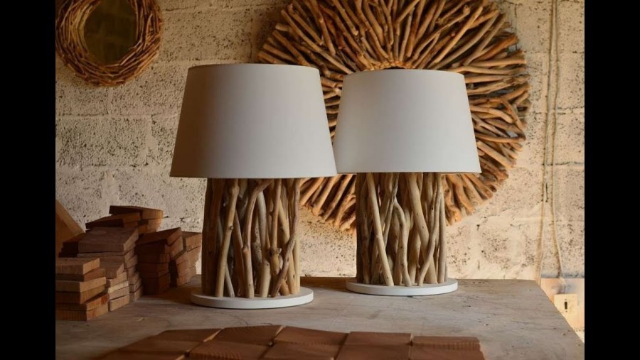 Дизайнерские светильники из дерева