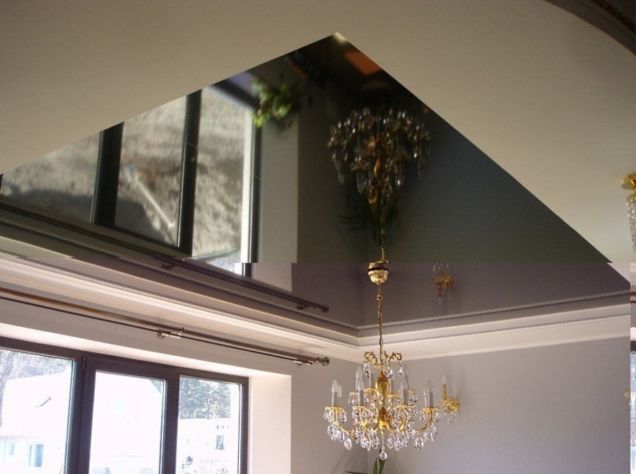 Глянцевый зеркальный потолок