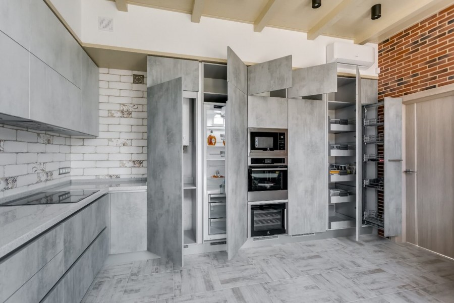 Кухня Эггер Чикаго бетон