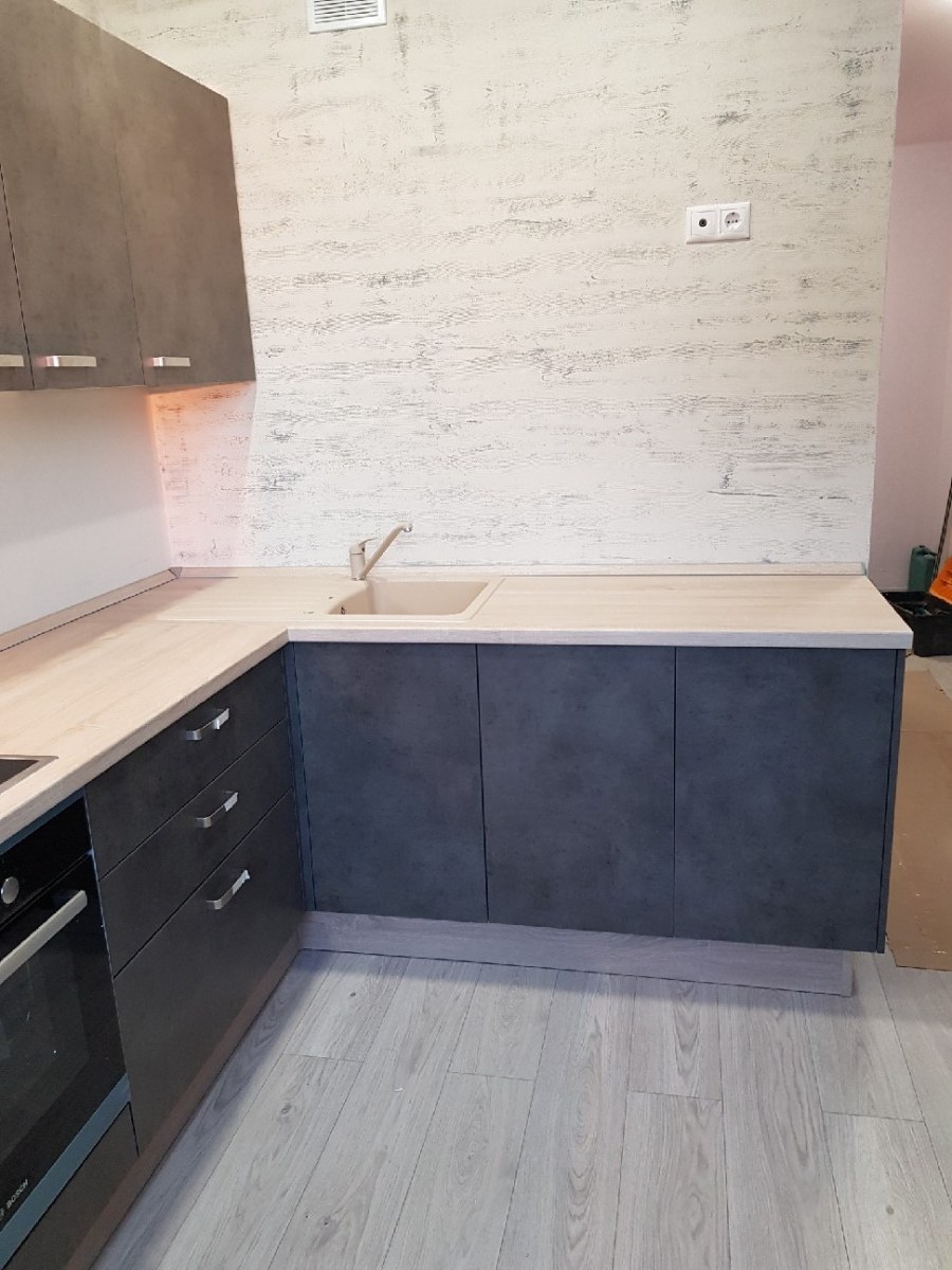 Кухни лофт бетон темный /светлый ДСВ