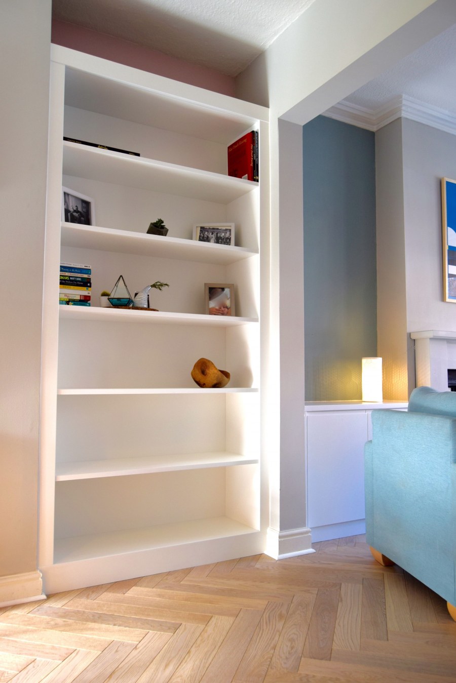 Полки встроенные в нишу